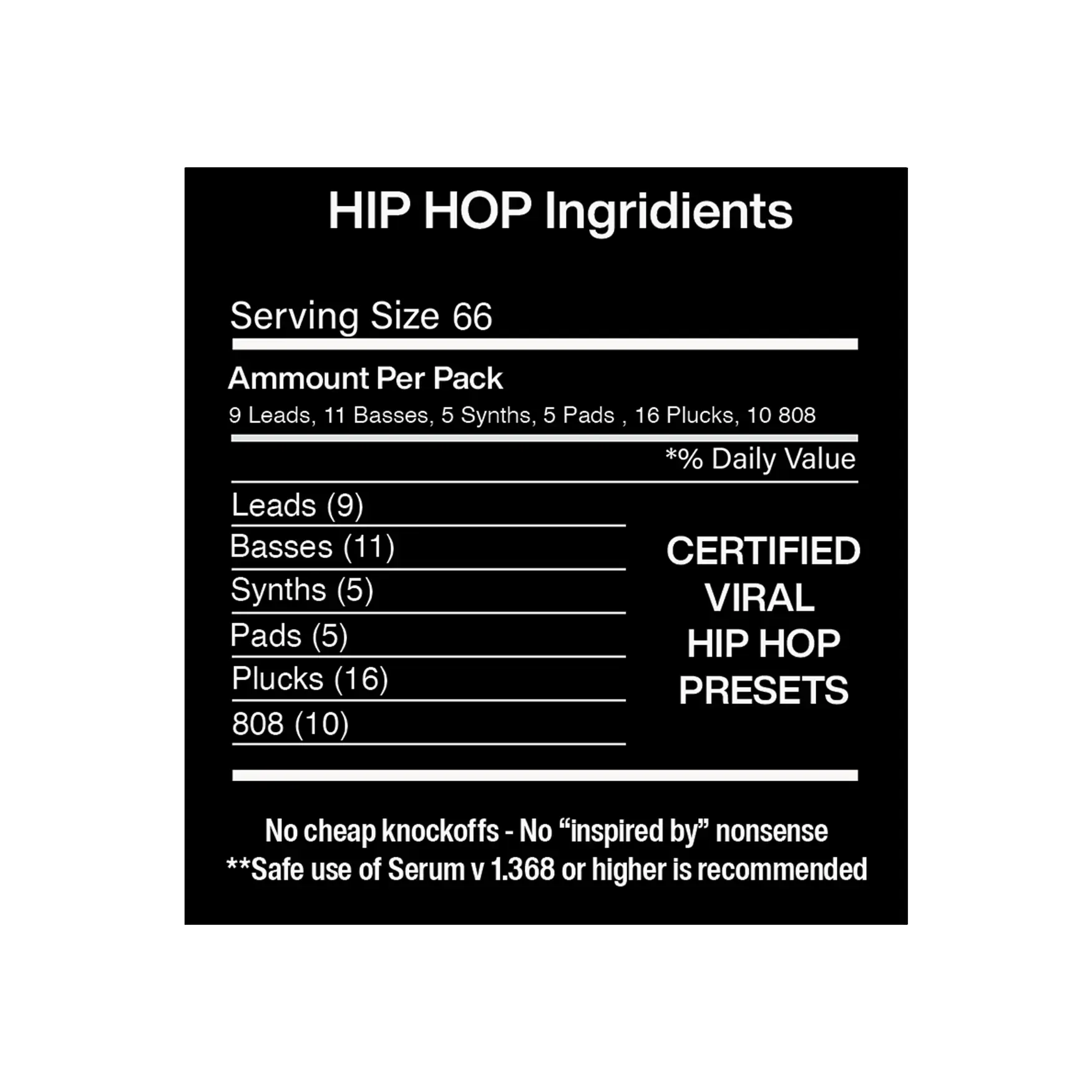 HIP HOP Product vendor