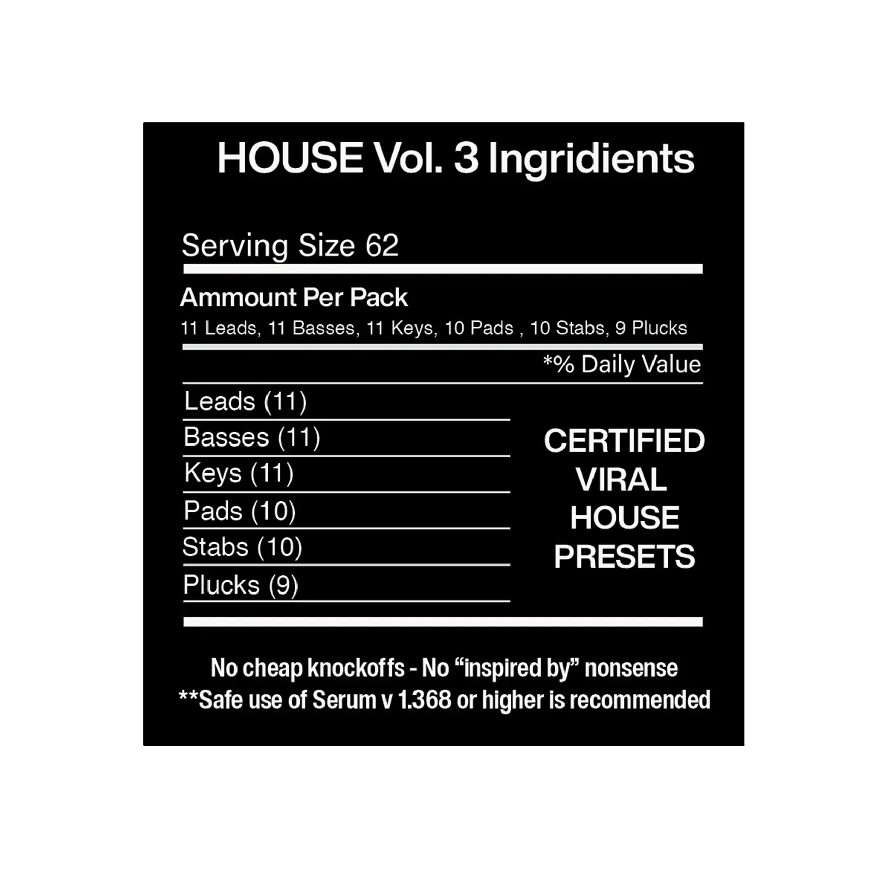 HOUSE Vol. 3 Product vendor