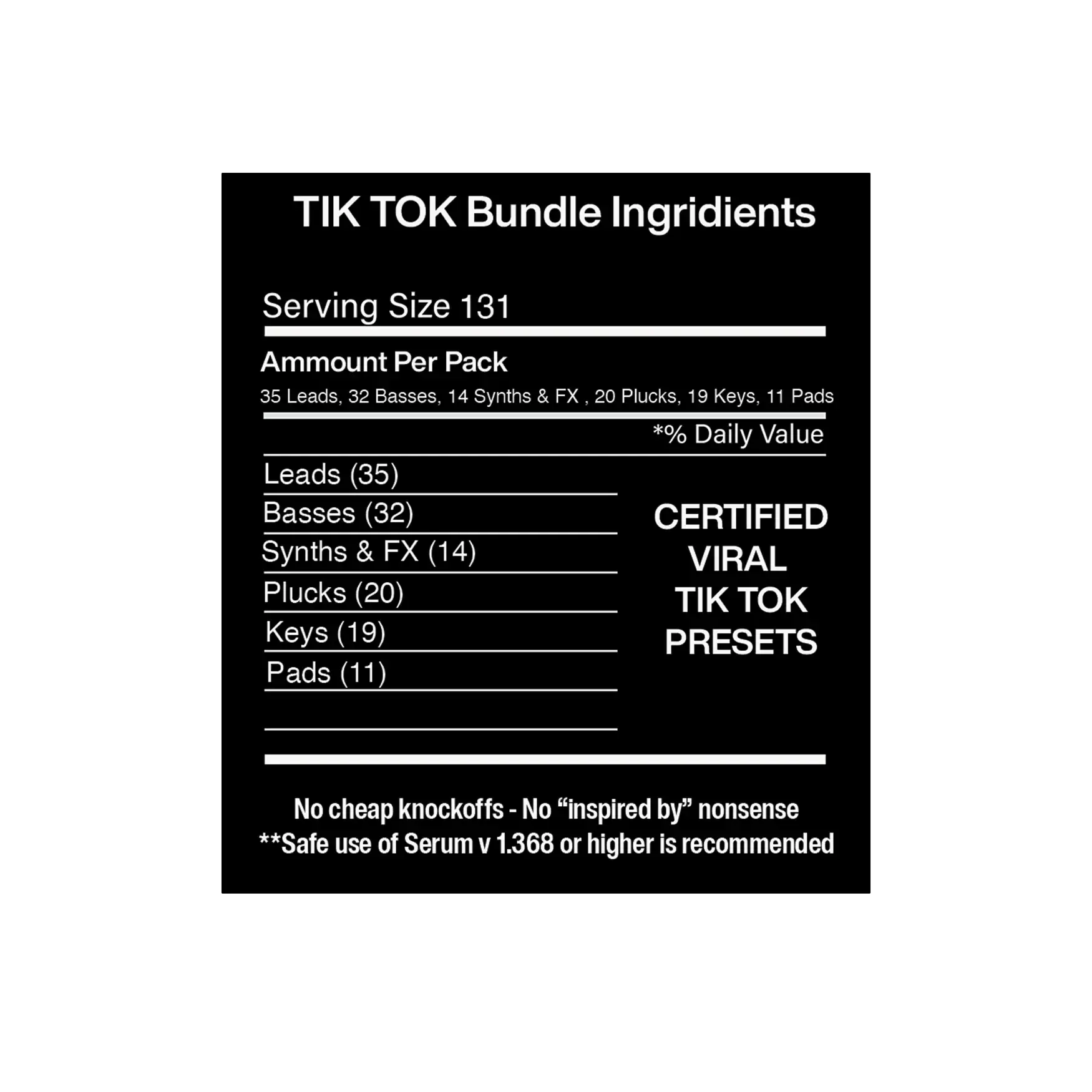 TIK TOK Bundle Product vendor